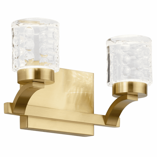 elan Rene 2-LT LED Bath Vanity Light - Champagne Gold - 84040CG
