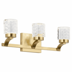elan Rene 3-LT LED Bath Vanity Light - Champagne Gold - 84041CG elan Rene 3-LT LED Bath Vanity Light - Champagne Gold - 84041CG