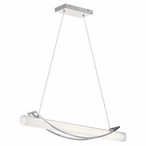 elan Rowan LED Linear Chandelier - Chrome - 84125