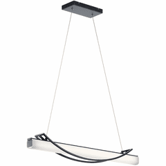 elan Rowan LED Linear Chandelier - Matte Black - 84125MBK elan Rowan LED Linear Chandelier - Matte Black - 84125MBK