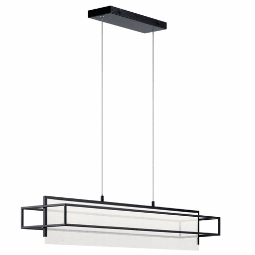 elan Vega LED Linear Chandelier - Matte Black - 84051