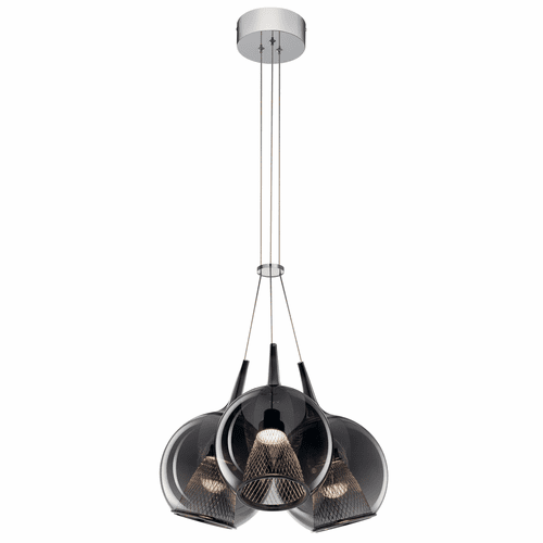 elan Zin 3-LT LED Cluster Pendant - Chrome - 84155
