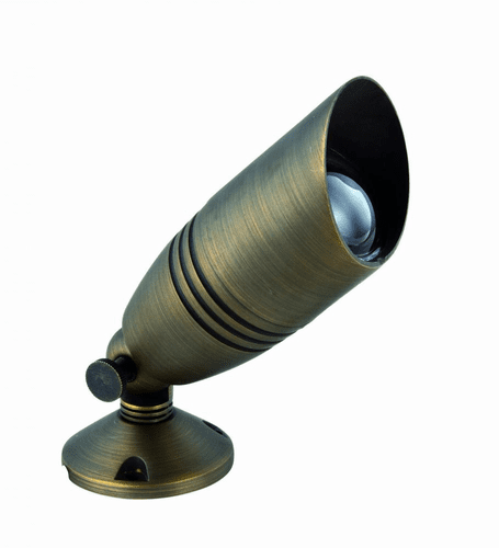 Elegant Aera MR16 Halogen Spot Light In Antique Brass w/Stake (LT Not Included) - C029L