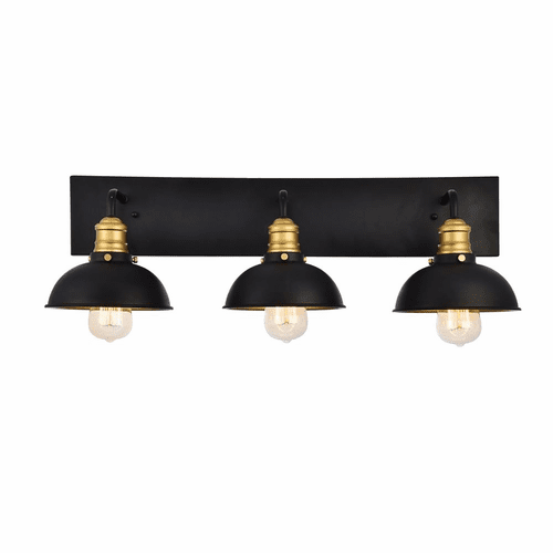 Elegant Anders Collection Wall Sconce Black And Brass - LD8004W27BK