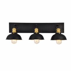 Elegant Anders Collection Wall Sconce Black And Brass - LD8004W27BK Elegant Anders Collection Wall Sconce Black And Brass - LD8004W27BK