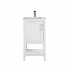 Elegant aubrey 18" Single Bathroom Vanity - White - VF16018WH