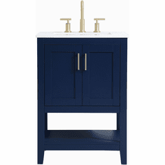 Elegant Aubrey 24" Single Bathroom Vanity - Blue - VF16024BL