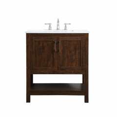 Elegant aubrey 30" Single Bathroom Vanity - Espresso - VF16030EX