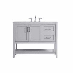 Elegant aubrey 42" Single Bathroom Vanity - Grey - VF16042GR