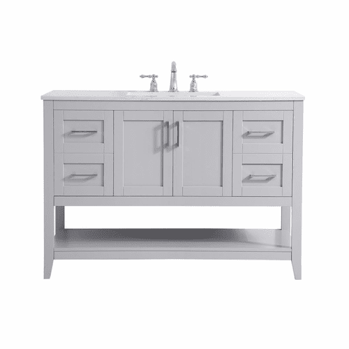 Elegant aubrey 48" Single Bathroom Vanity - Grey - VF16048GR
