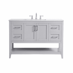 Elegant aubrey 48" Single Bathroom Vanity - Grey - VF16048GR