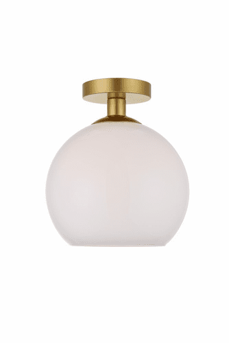 Elegant Baxter 1-LT Brass Flush Mount - LD2211BR