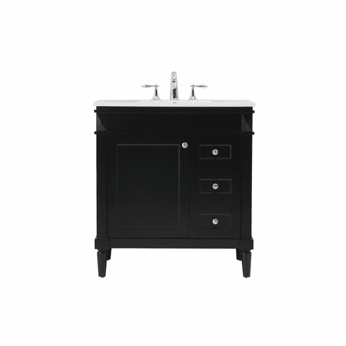 Elegant Bennett 32" Single Bathroom Vanity - Black - VF31832BK