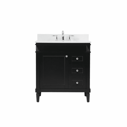 Elegant Bennett 32" Single Bathroom Vanity - Black - VF31832BK-BS