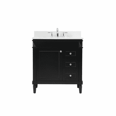 Elegant Bennett 32" Single Bathroom Vanity - Black - VF31832BK-BS