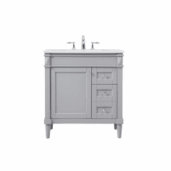 Elegant Bennett 32" Single Bathroom Vanity - Grey - VF31832GR
