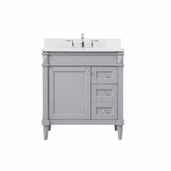 Elegant Bennett 32" Single Bathroom Vanity - Grey - VF31832GR-BS