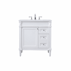 Elegant Bennett 32" Single Bathroom Vanity - White - VF31832WH