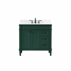 Elegant Bennett 36" Single Bathroom Vanity - Green - VF31836GN-BS