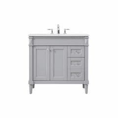 Elegant Bennett 36" Single Bathroom Vanity - Grey - VF31836GR