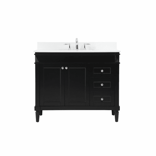 Elegant Bennett 42" Single Bathroom Vanity - Black - VF31842BK-BS