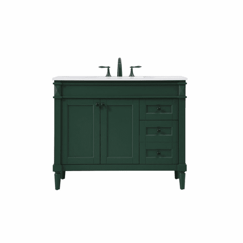 Elegant Bennett 42" Single Bathroom Vanity - Green - VF31842GN