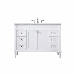 Elegant Bennett 48" Single Bathroom Vanity - White - VF31848WH