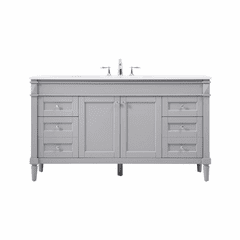 Elegant Bennett 60" Single Bathroom Vanity - Grey - VF31860GR