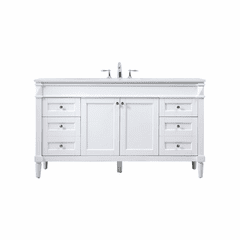Elegant Bennett 60" Single Bathroom Vanity - White - VF31860WH