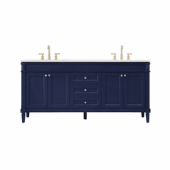 Elegant Bennett 72" double bathroom Vanity - Blue - VF31872DBL