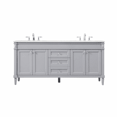 Elegant Bennett 72" double bathroom Vanity - Grey - VF31872DGR