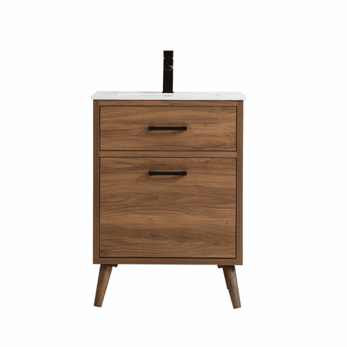 Elegant Boise 24" Bathroom Vanity - Walnut Brown - VF41024WB