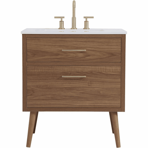 Elegant Boise 30" Bathroom Vanity - Walnut Brown - VF41030WB