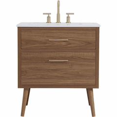 Elegant Boise 30" Bathroom Vanity - Walnut Brown - VF41030WB
