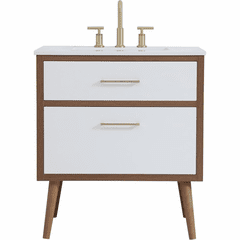 Elegant Boise 30" Bathroom Vanity - White - VF41030WH
