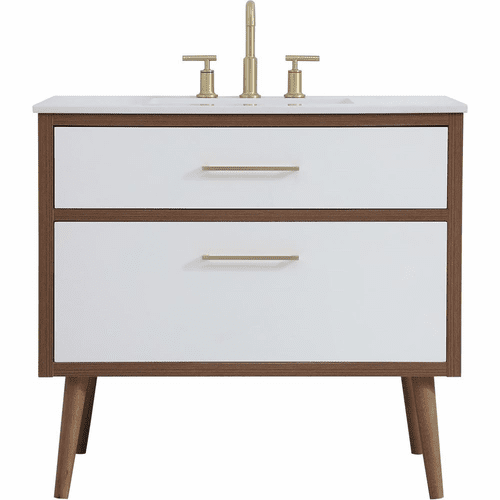 Elegant Boise 36" Bathroom Vanity - White - VF41036WH