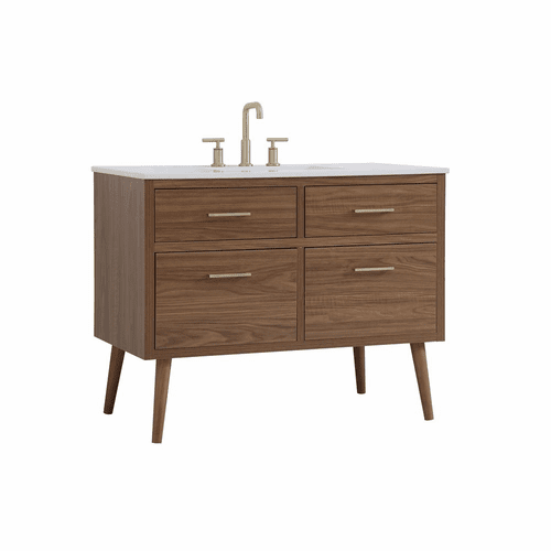 Elegant Boise 42" Bathroom Vanity - Walnut Brown - VF41042WB