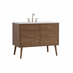 Elegant Boise 42" Bathroom Vanity - Walnut Brown - VF41042WB