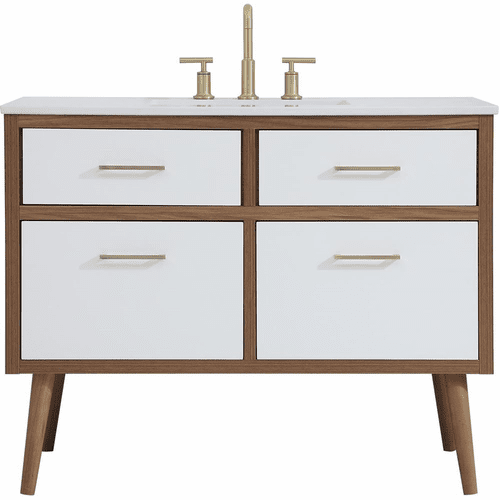 Elegant Boise 42" Bathroom Vanity - White - VF41042WH