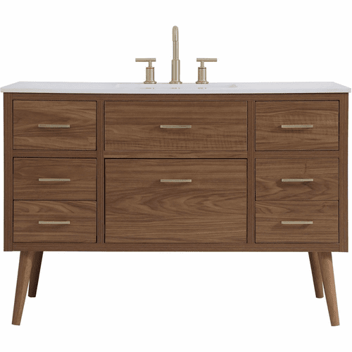 Elegant Boise 48" Bathroom Vanity - Walnut Brown - VF41048WB