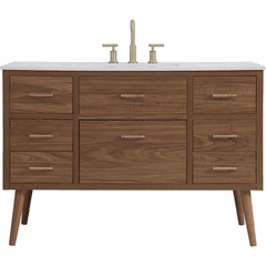 Elegant Boise 48" Bathroom Vanity - Walnut Brown - VF41048WB