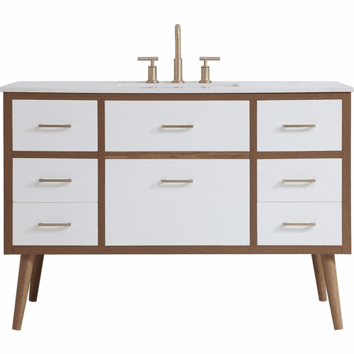 Elegant Boise 48" Bathroom Vanity - White - VF41048WH
