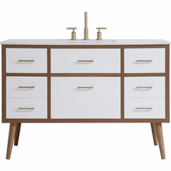 Elegant Boise 48" Bathroom Vanity - White - VF41048WH