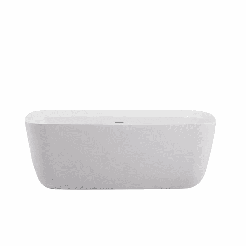 Elegant Calum 67" Soaking Bathtub - Glossy White - BT10567GW