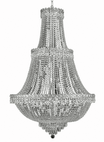 Elegant Century 17-LT Chrome Chandelier Clear Royal Cut Crystal - V1900G30C/RC