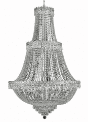 Elegant Century 17-LT Chrome Chandelier Clear Royal Cut Crystal - V1900G30C/RC