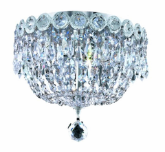Elegant Century 3-LT Chrome Flush Mount Clear Royal Cut Crystal - V1900F10C/RC Elegant Century 3-LT Chrome Flush Mount Clear Royal Cut Crystal - V1900F10C/RC
