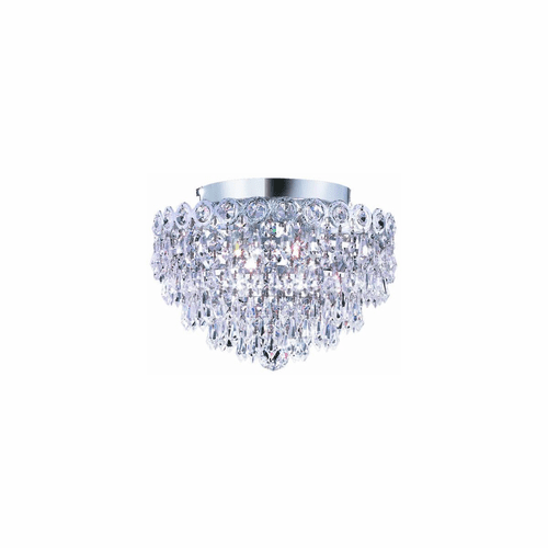 Elegant Century 4-LT Chrome Flush Mount Clear Royal Cut Crystal - V1902F12C/RC