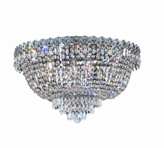 Elegant Century 9-LT Chrome Flush Mount Clear Royal Cut Crystal - V1900F20C/RC