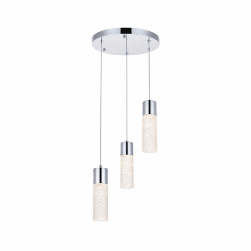 Elegant Constellation 3-LT LED Pendant - Chrome - 5200D12C
